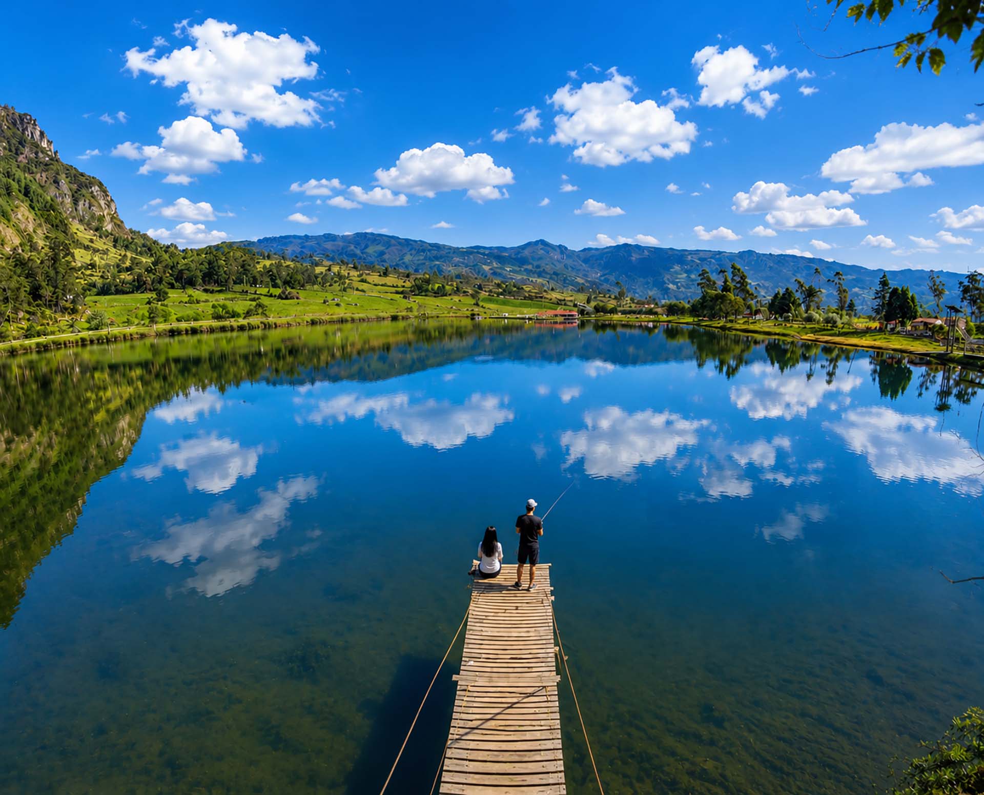 Vista panorámica de Laguna de Busa